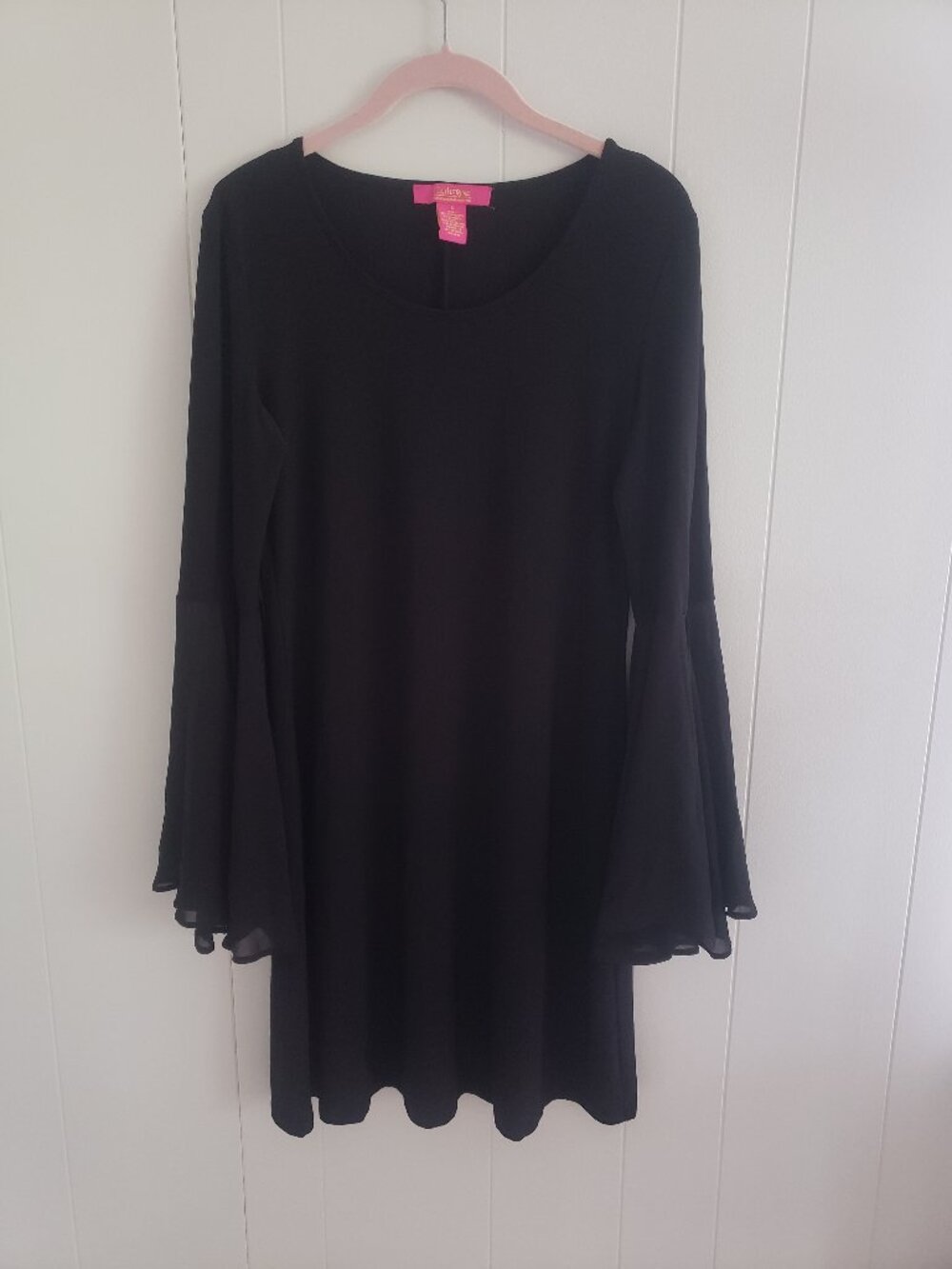 Catherine Black Dress With Flowy Sleeves Size S